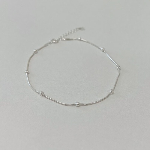 silver925. mini ball anklet